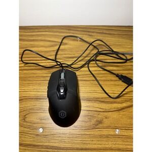 CYBERPOWERPC Gaming Optical Mouse RGB Wired Black Elite Pro
